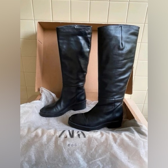 Zara leather boots - Picture 2 of 5